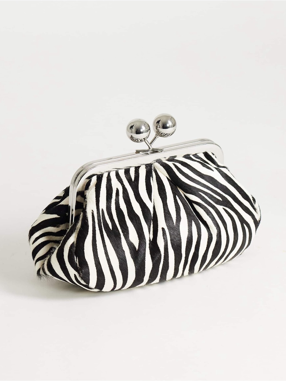 Topshop Mini Zebra Clutch Bag